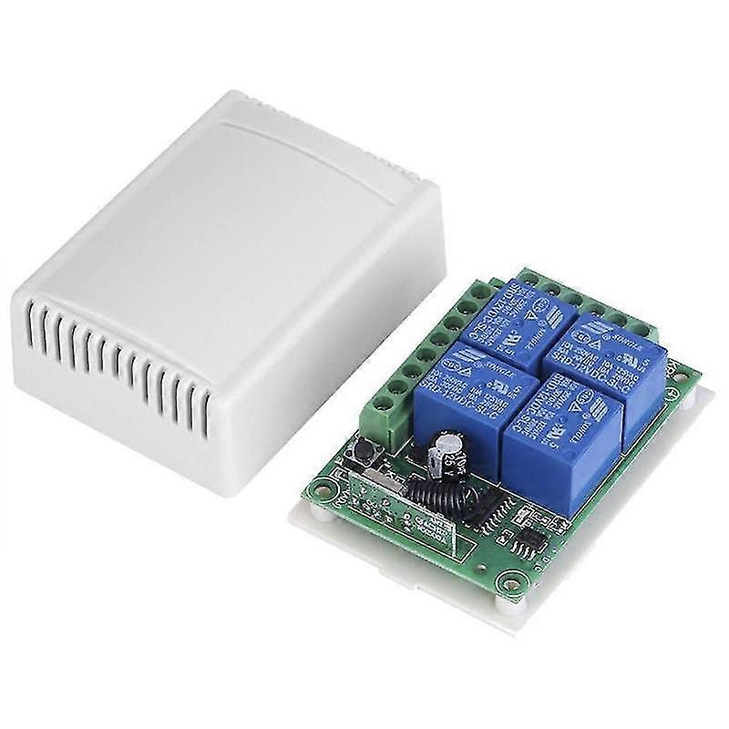 Universal Wireless Remote Control Switch Dc 12v 4ch Relay Receiver Module With 4 Channel Rf Remote