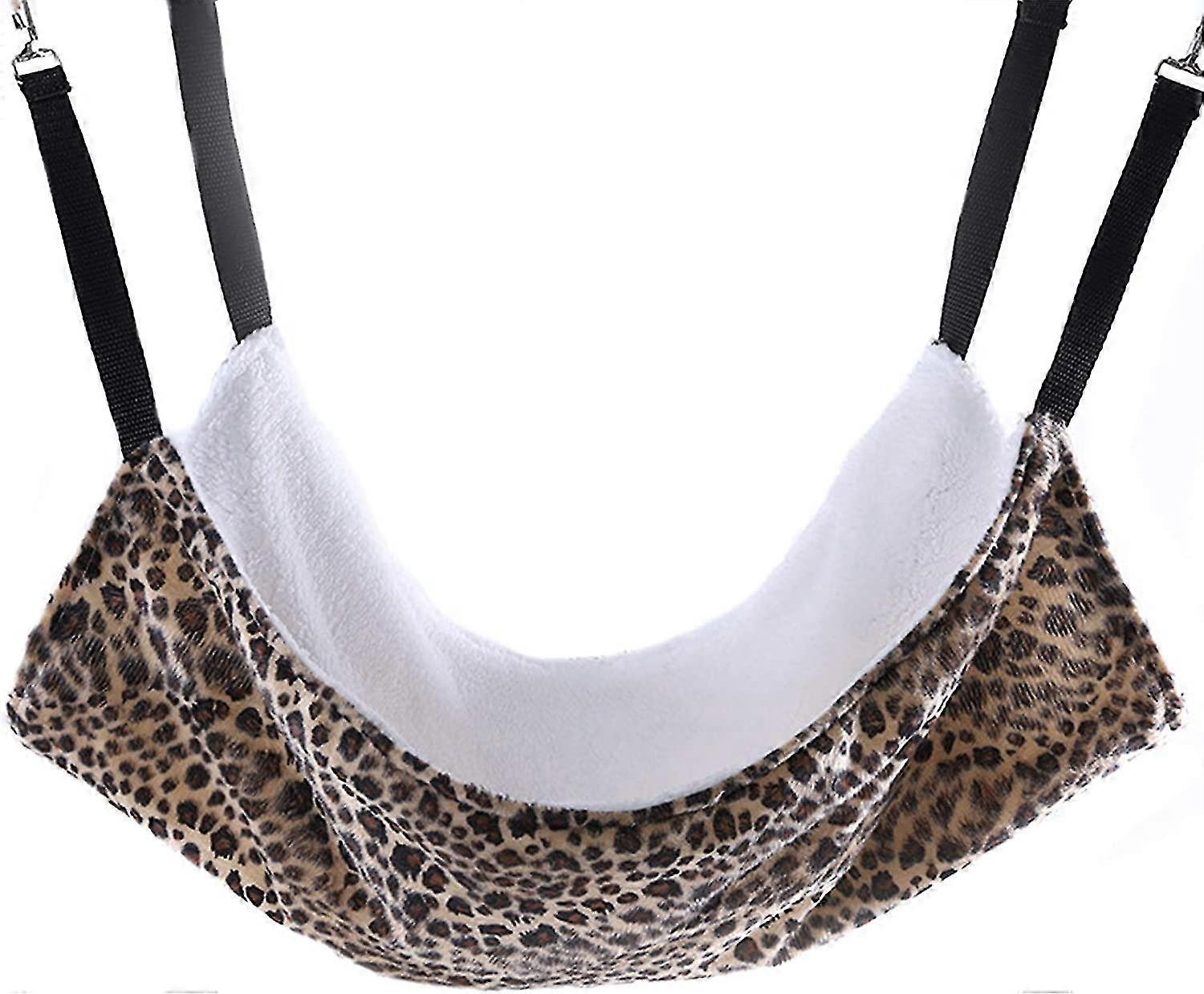 Cheetah Print Hammock Hanging Bed For Small Pets