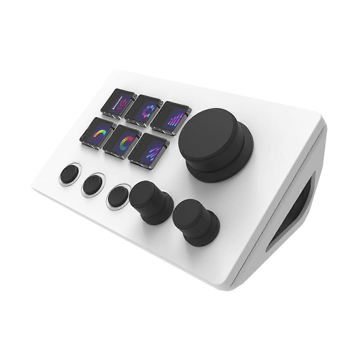 For StreamDeck Virtual Keyboard LCD Button 6 Keys Live Content Creation Controller Custom Button for Windows/Android/IOS