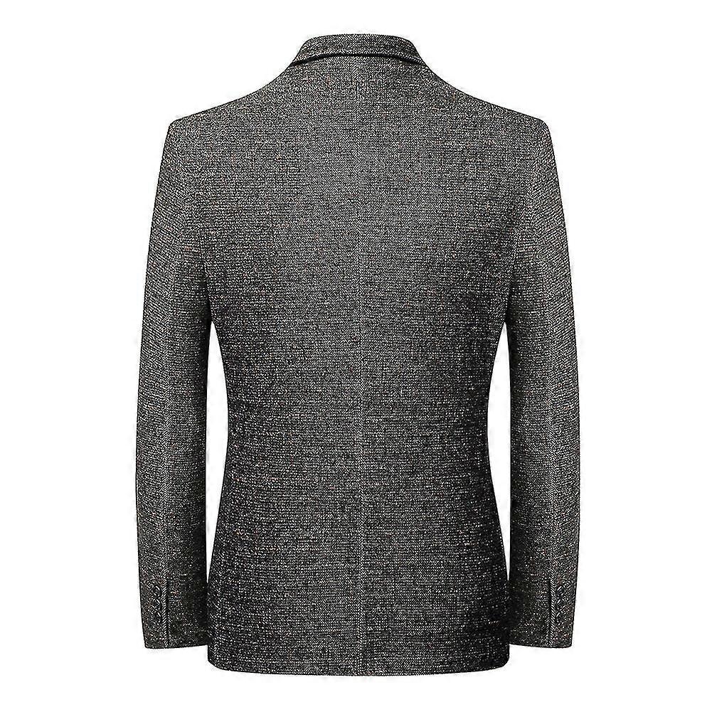 VAWAN Mens Casual Thicken Slim Fit Two-button Sports Jacket