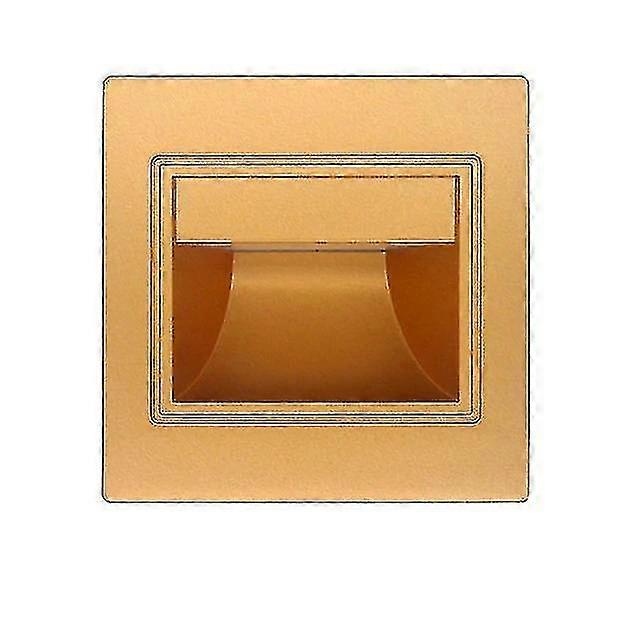 Led Induction Embedded Corner Step Light(Golden)