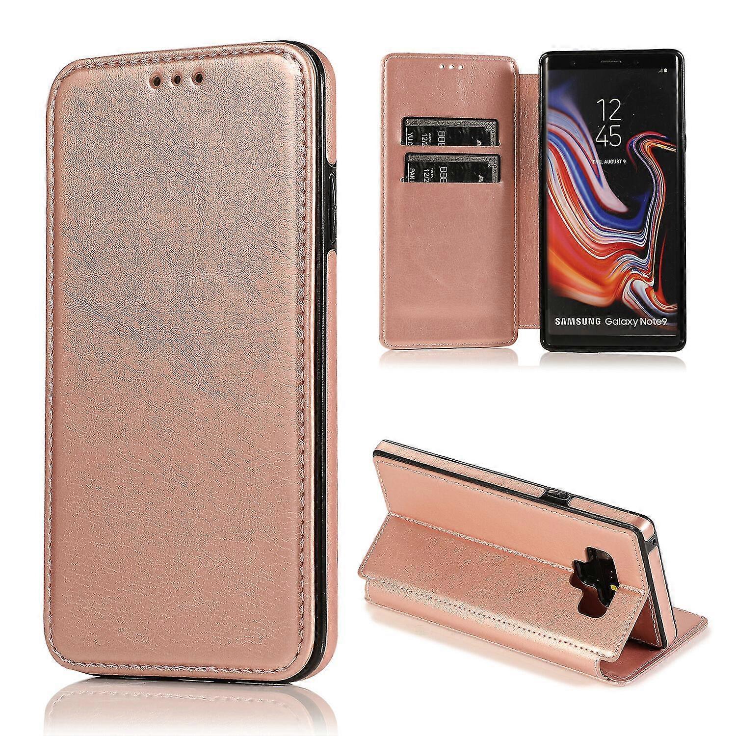 Pu Leather Case Folio For Samsung Note 9, Business Style, Wallet Function, Fall Protection, Stand Function
