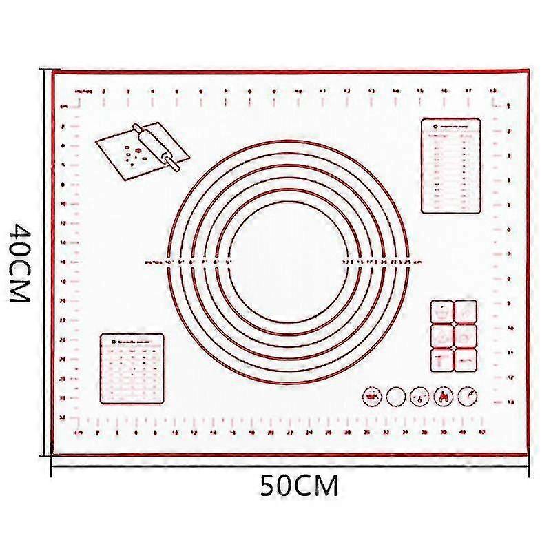 Silicone Dough Rolling Baking Pastry Clay Kitchen Sheet 50*40cm