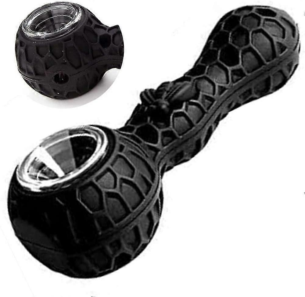 Portable Silicone Tube Unbreakable Silicone Straw-black