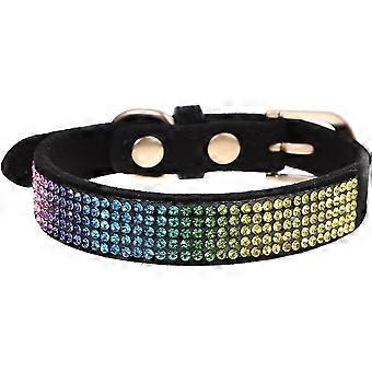 Strass Chat Collier Bling Diamant Collier Pour Animaux Réglable Breakaway Puppy Collier pour Fille Garçon Chats Petits Moyens Chiens Doux pour la peau (XS)