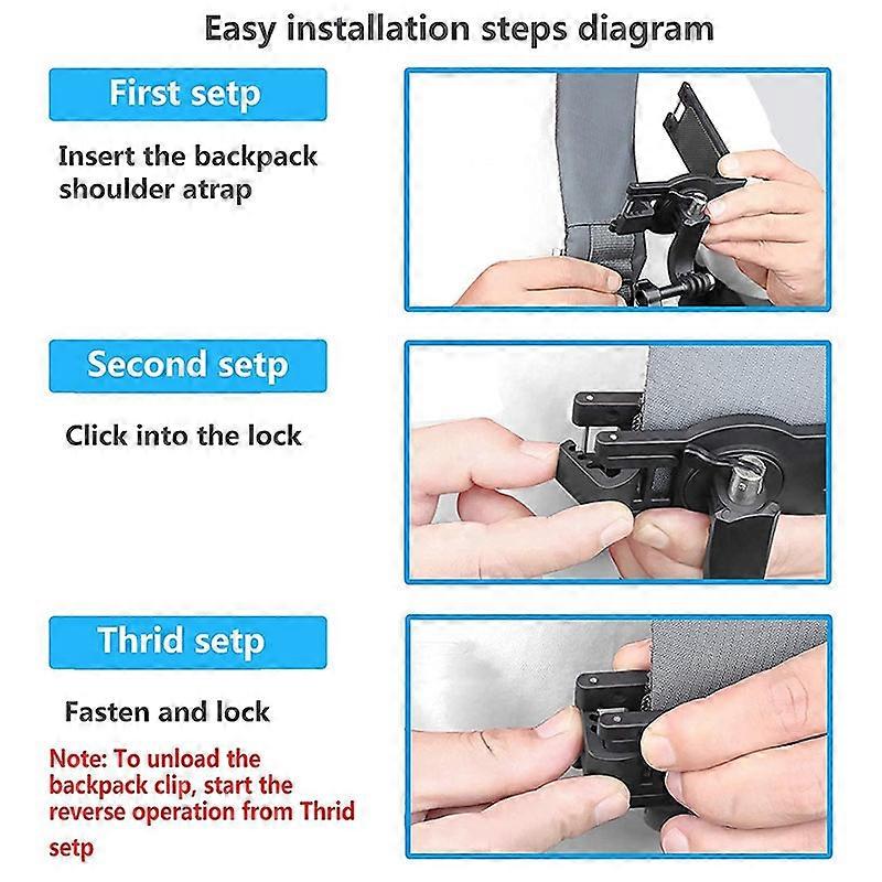 Backpack Holder Rotates 360 Degrees Adjustable Angle Backpack Shoulder ...