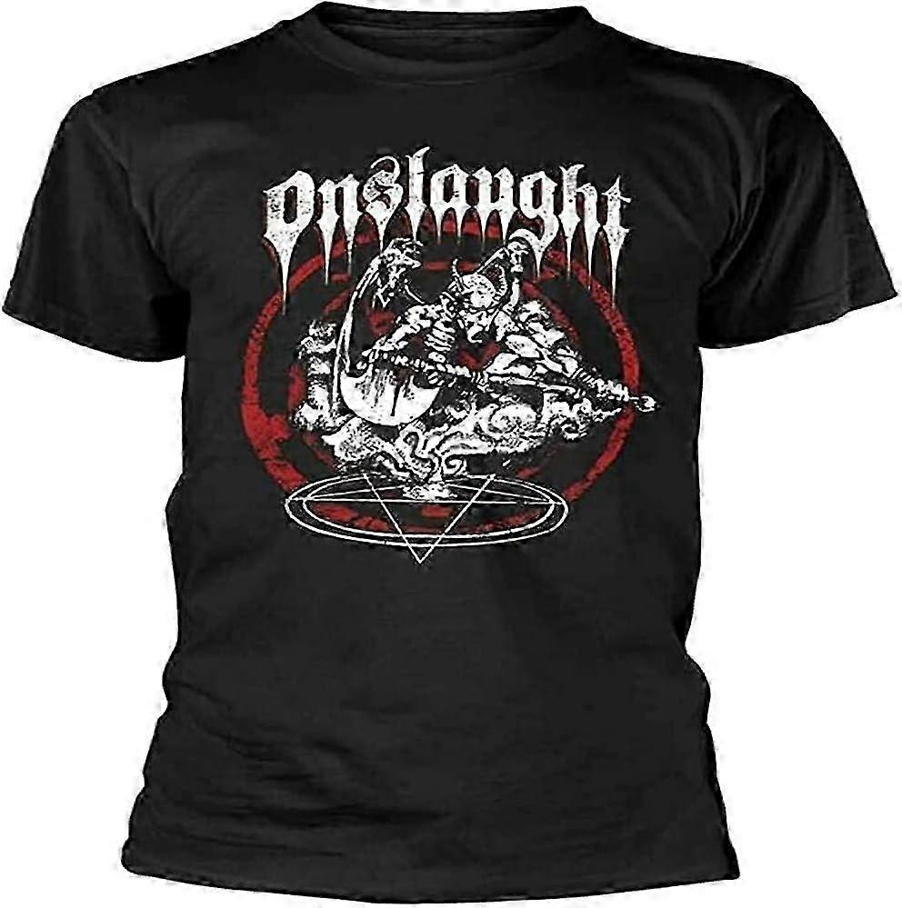 Onslaught from Hell T Shirt Materiale retrò alla moda