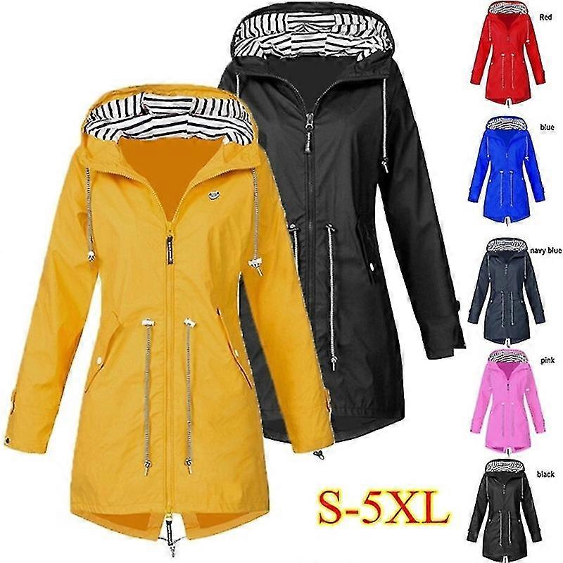 Mulheres Senhoras Moda Chuva Jacker Outono e Inverno Capa de Chuva Ao Ar Livre Jaqueta de Montanhismo S-5xl