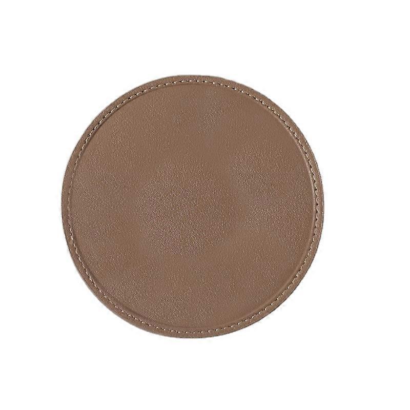 1pc Premium Round Solid Color Coasters - Heat-Resistant & Non-Slip - Fashionable Kitchen & Car Decor, Machine-Washable, Anti-Scalding Mats for Table &
