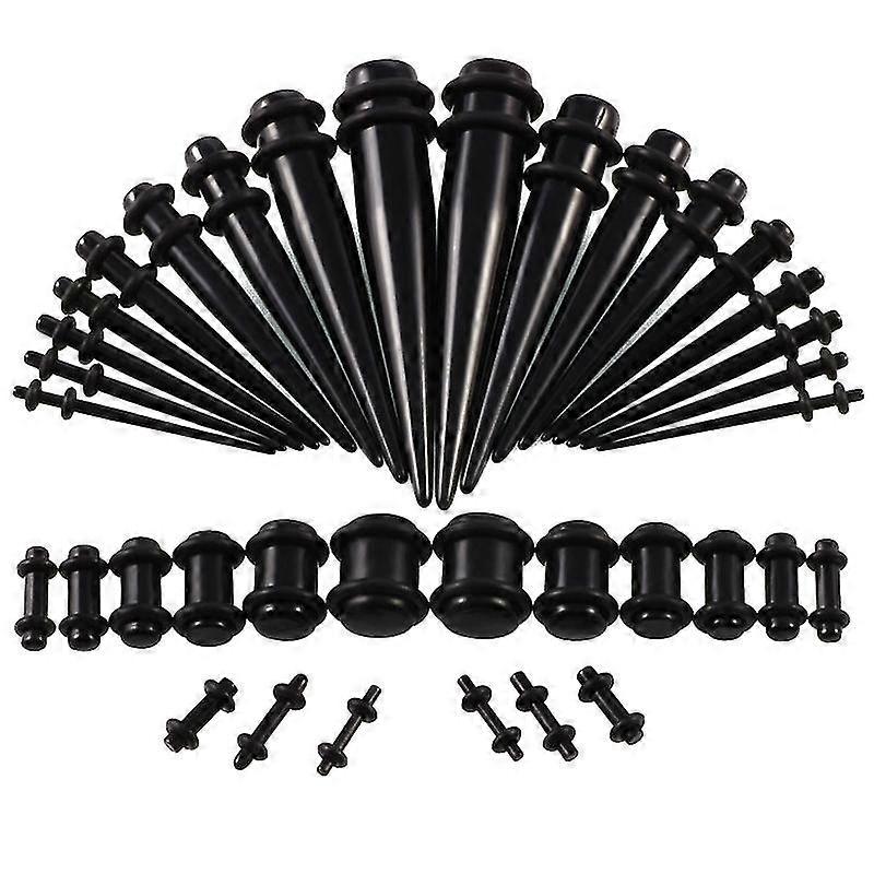 36pcs/set Ear Stretching Kit 14g-00g Ear Gauges Expander Set Body Piercing