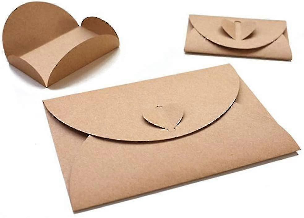 100st Mini presentkort Kuvert Handgjorda Frö kuvert Söt Kraft Papper