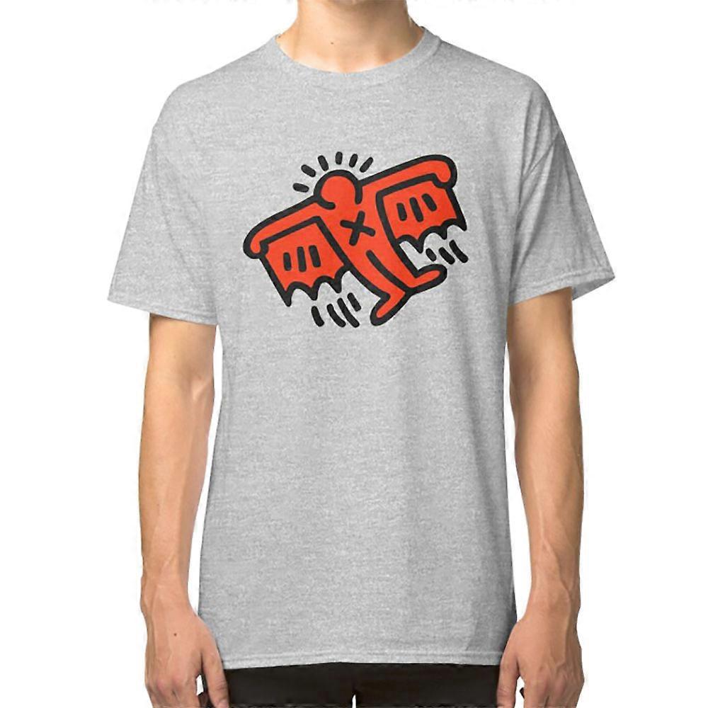 Devil man flying art work T-shirt