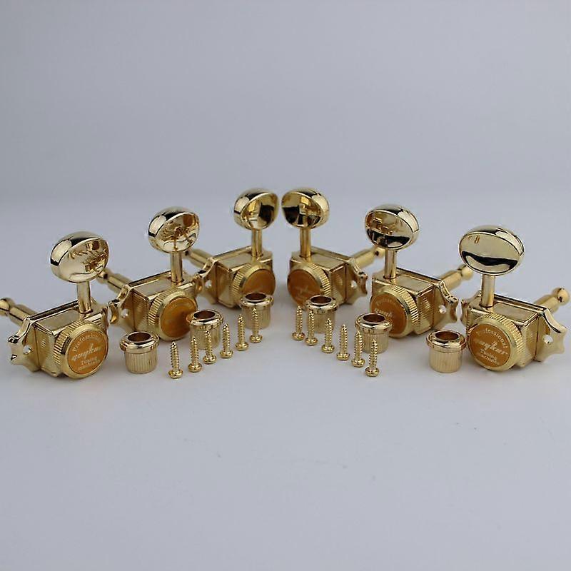 1 SET 3R3L Gold Lock String Tuners Vintage Tuners Machine Heads Tuners
