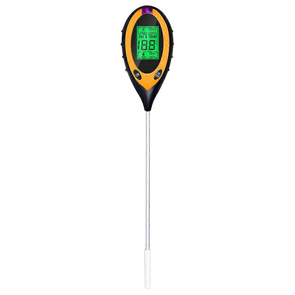 2022 4/5 in 1 Soil Moisture Meter Soil PH Tester LCD Digital Plant Temperature Monitor Environmental Humidity Sunlight Test Kit-4 in 1