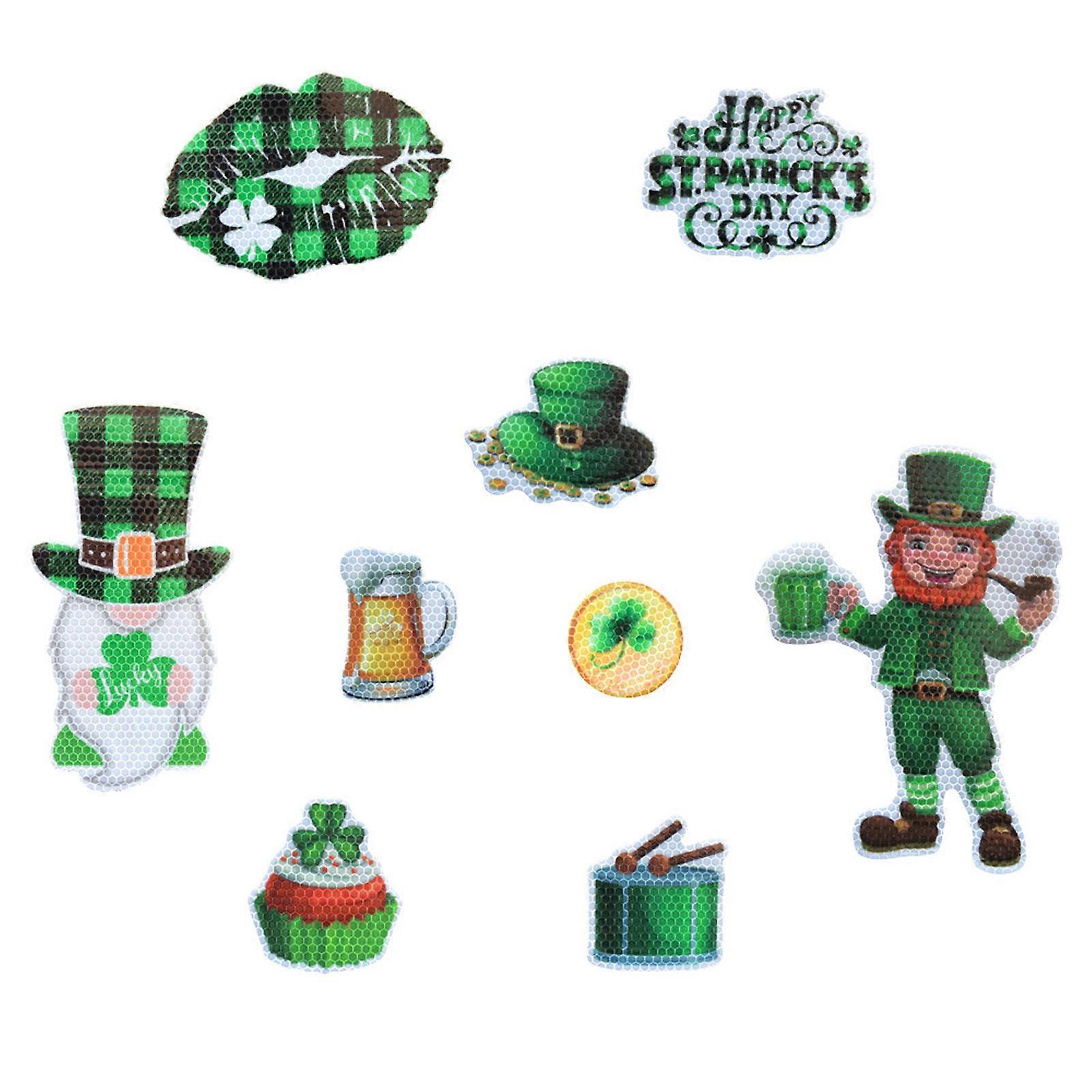 Saint Patrick's Day Dwarf Faceless for Doll Refrigerator Reflective Magnets Deco