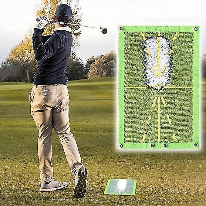 Golf Training Mat For Swing Detection Batting, Premium Golf Impact Mat, Path Feedback Golf Practice Mats