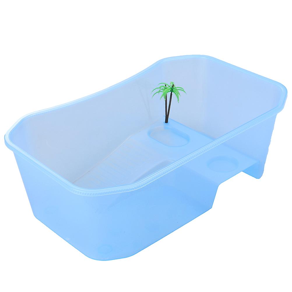 Turtle Tank Reptile Habitat Reptile acvariu Rezervor Turtle Live Breeding Box cu plante platformă