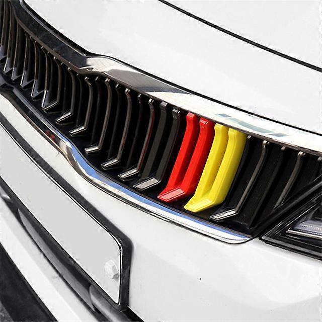 Three Styling Car Middle Decaration Cover Front Grid Grills Trim Strips For Kia K5 2016-2020