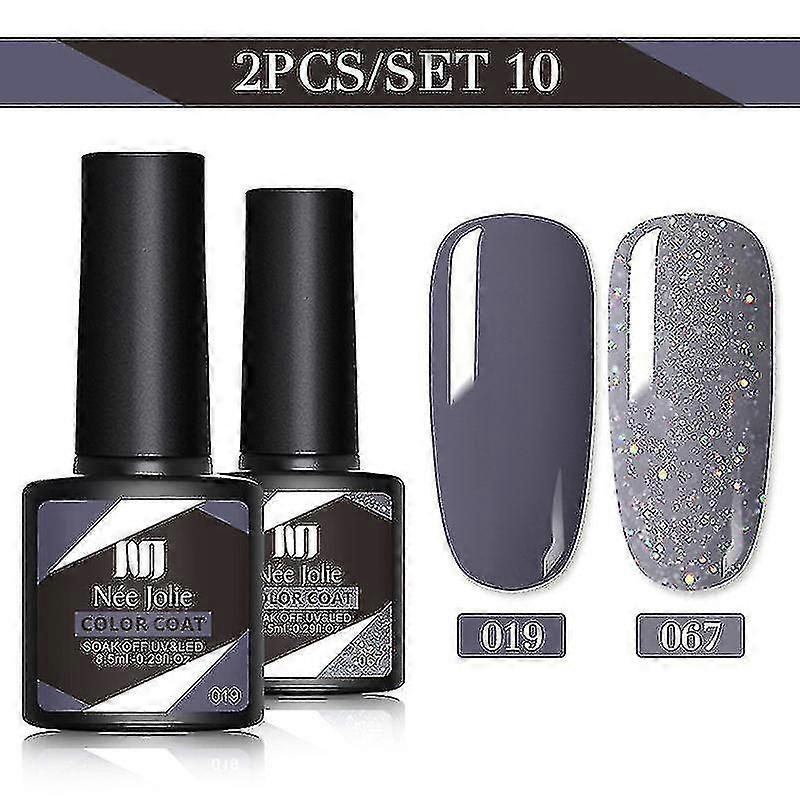 Glitter L 8.5ml Set L 2 Bottles Set Of 10