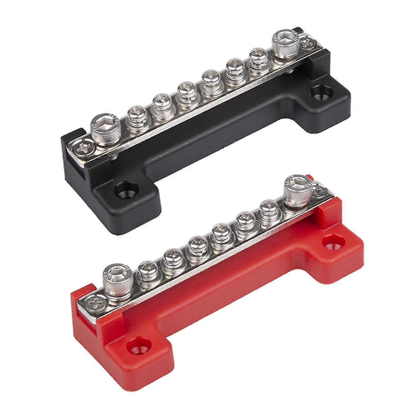Universal Marine Car Gro Power Distribution 6 Terminal Block Battery Bus Bar