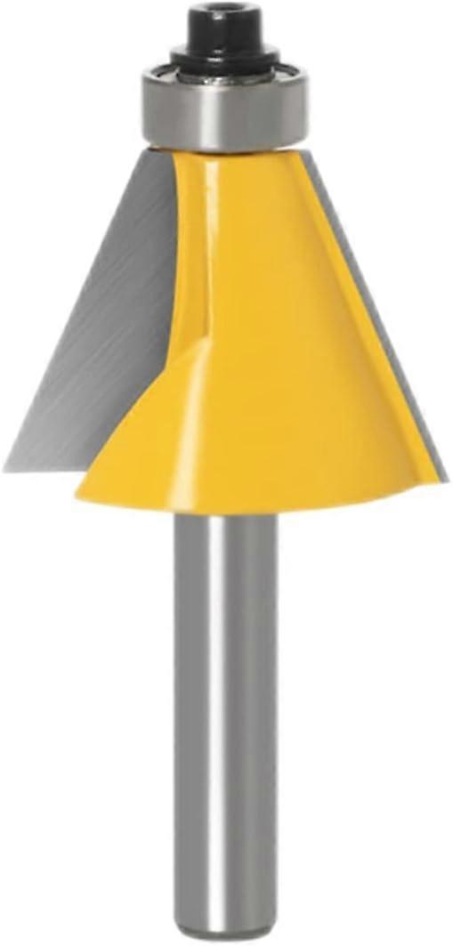 Avfasning av kant routerbit 22.5 graders vinkelformningsvinkel router bit 1/4 tums skärare
