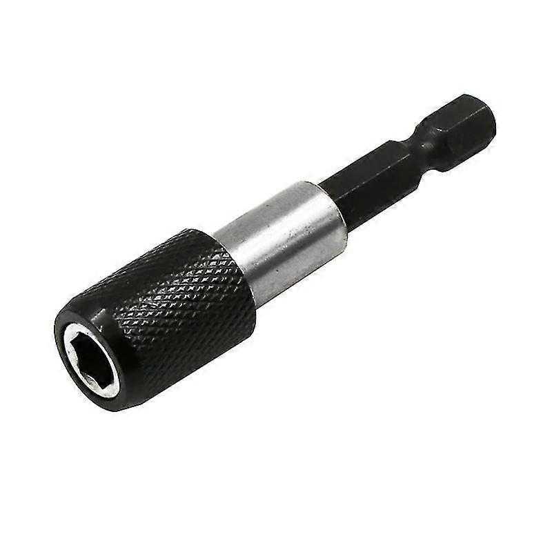 Magnetic Extension Chuck Adapter Quick Release Bar Socket Screwdriver Bit Holder Kit For Screws Nuts, 60mm Length(3pcs, Black)