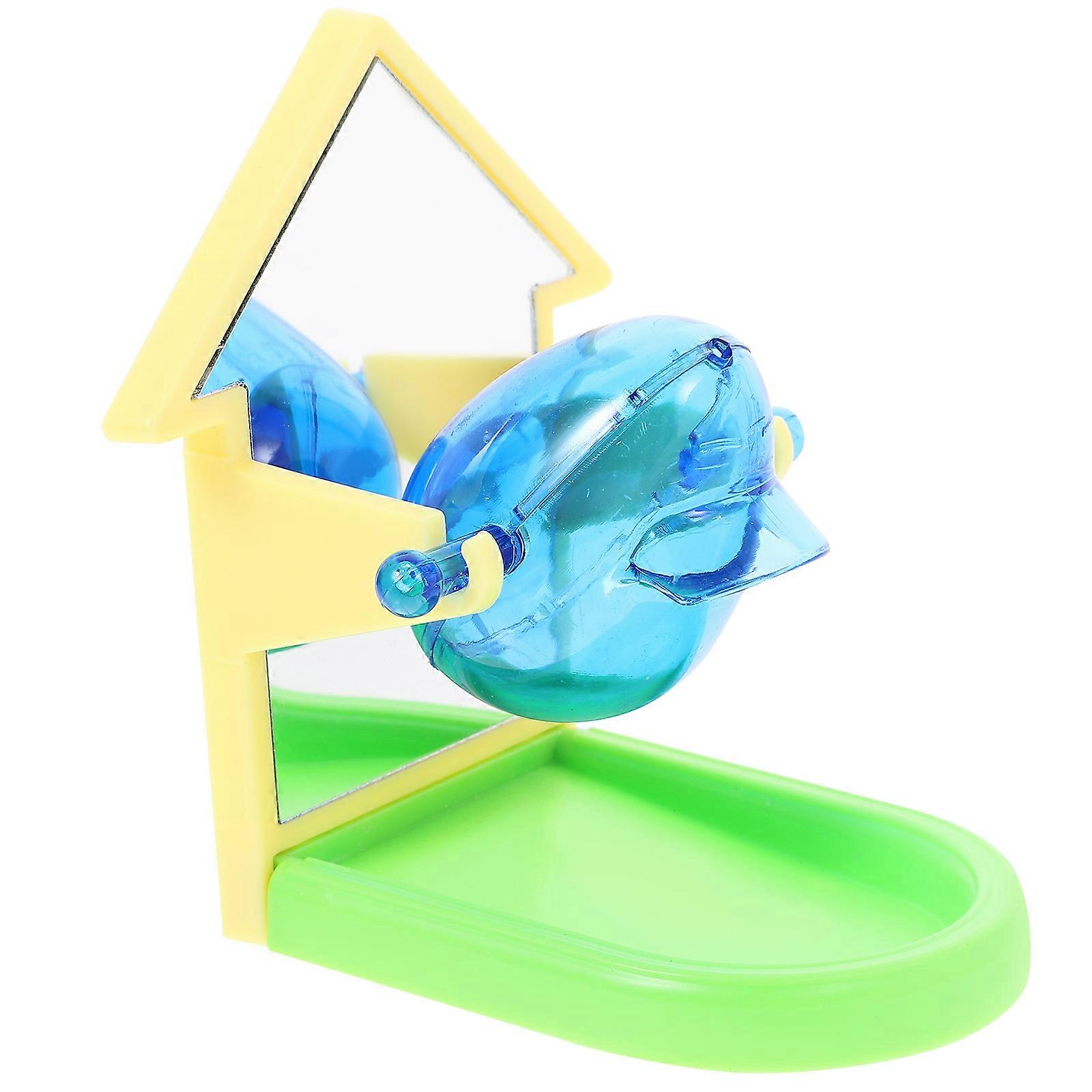 1pc Funny Parrot Feeder Pet Bird Training Feeder Slow Feeder Toy (Random Color)