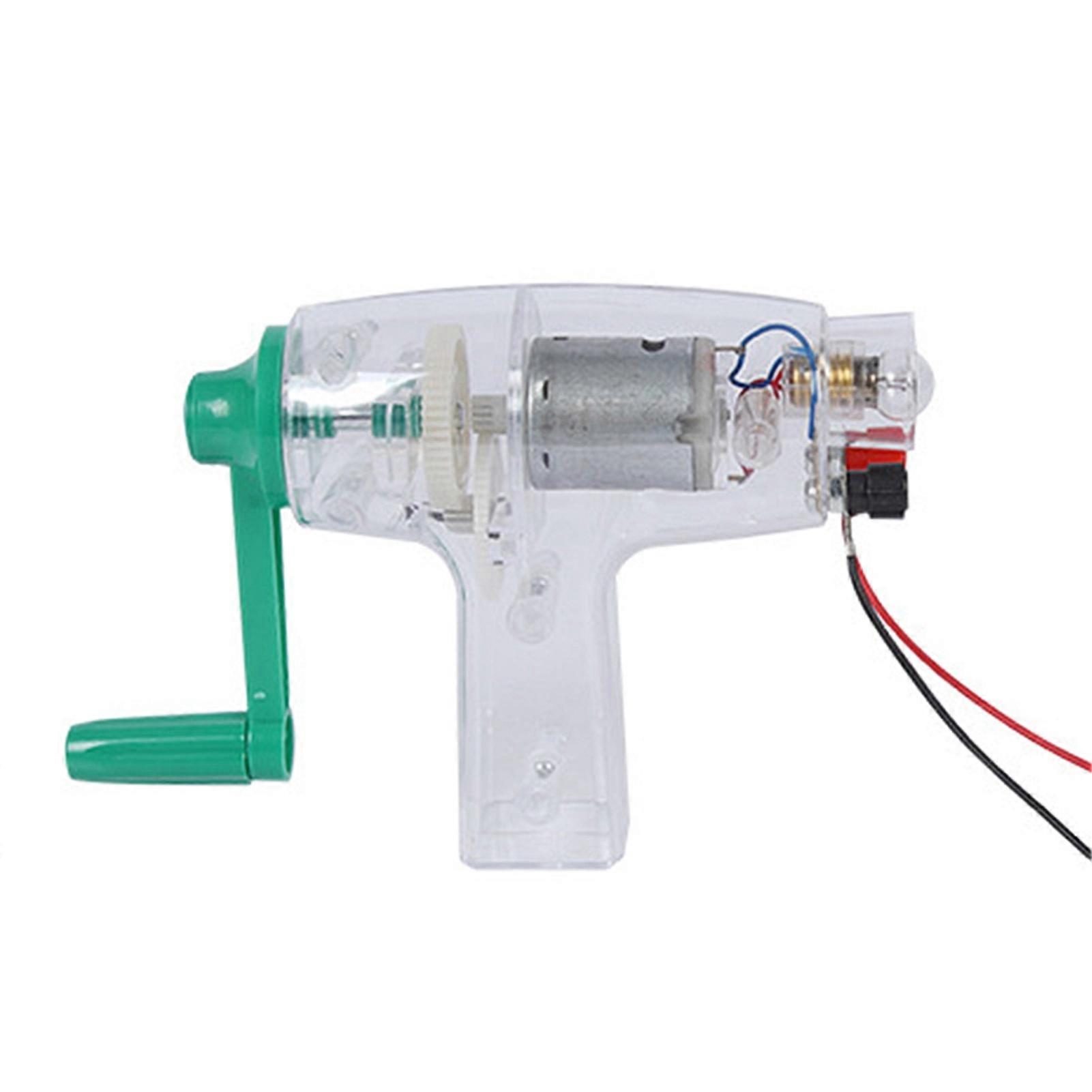 DIY Handvev Driven Elgenerator Experiment Barn Utbildning Leksak