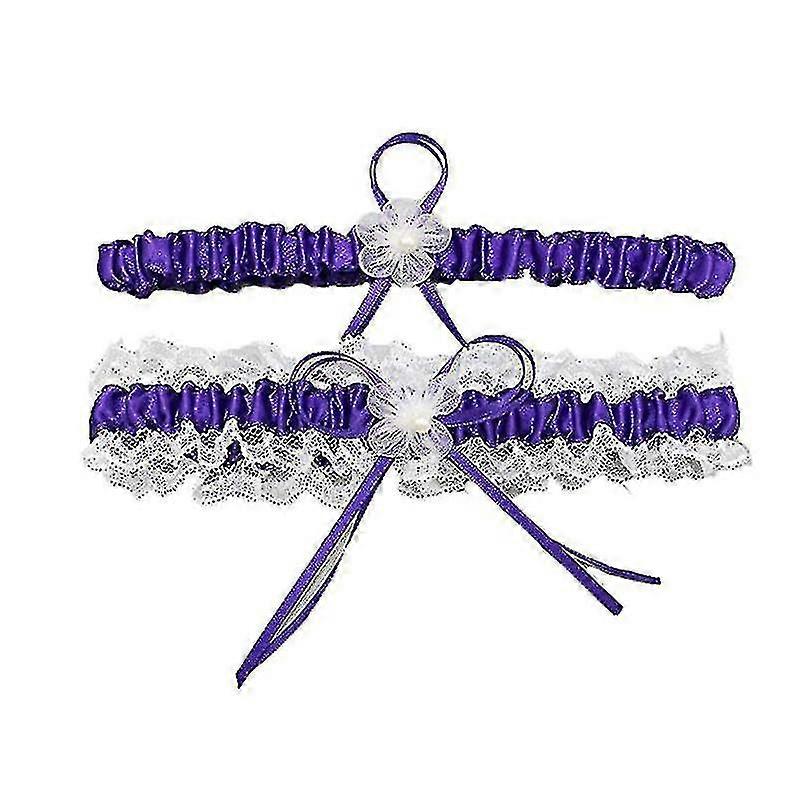 Wedding Garter Blue White Garter kompatibel med Wedding Bridal Gift Wedding Garters-ayane