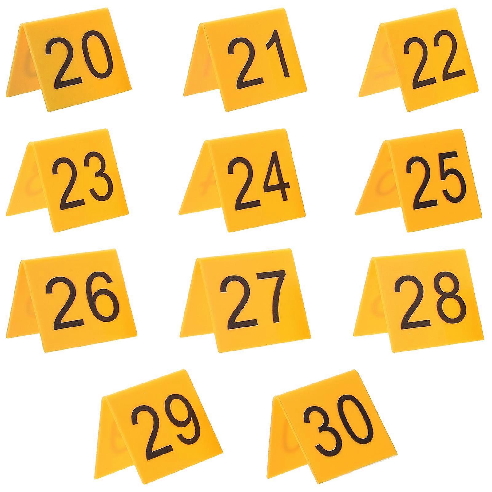 10 kpl Todistemerkit Rikospaikkamerkit Taulukko Numero Merkki Kolmio Numeromerkit (20-30)