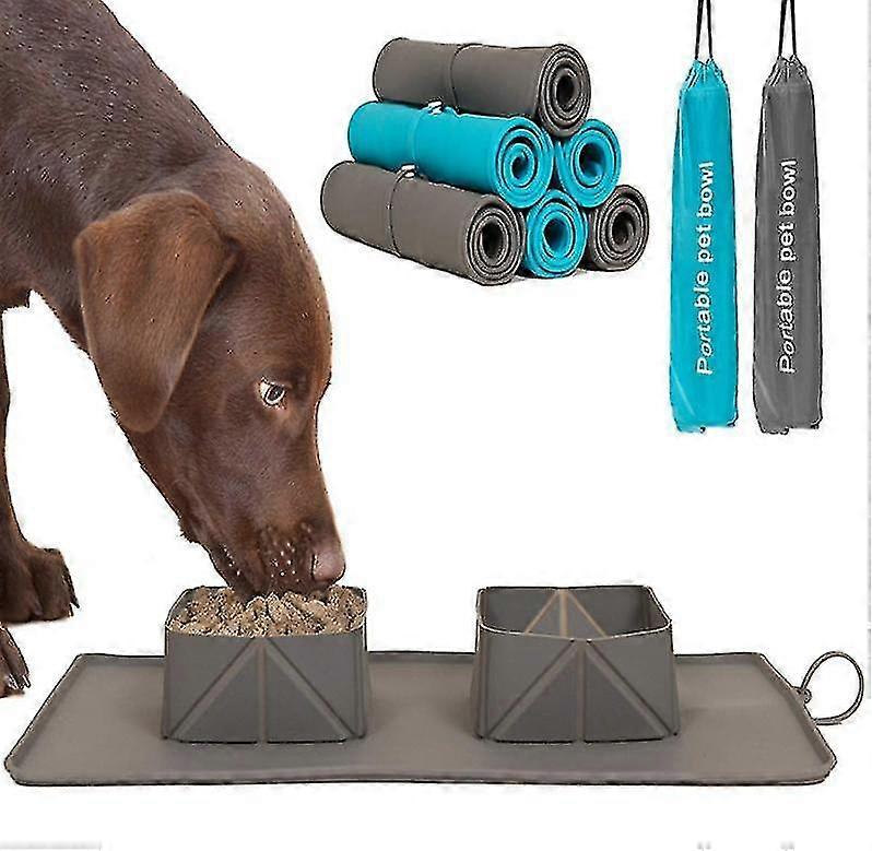 Collapsible Dog Bowls Water, Portable Travel Pet Food Feeding Cat Bowl_u R_u High Quality
