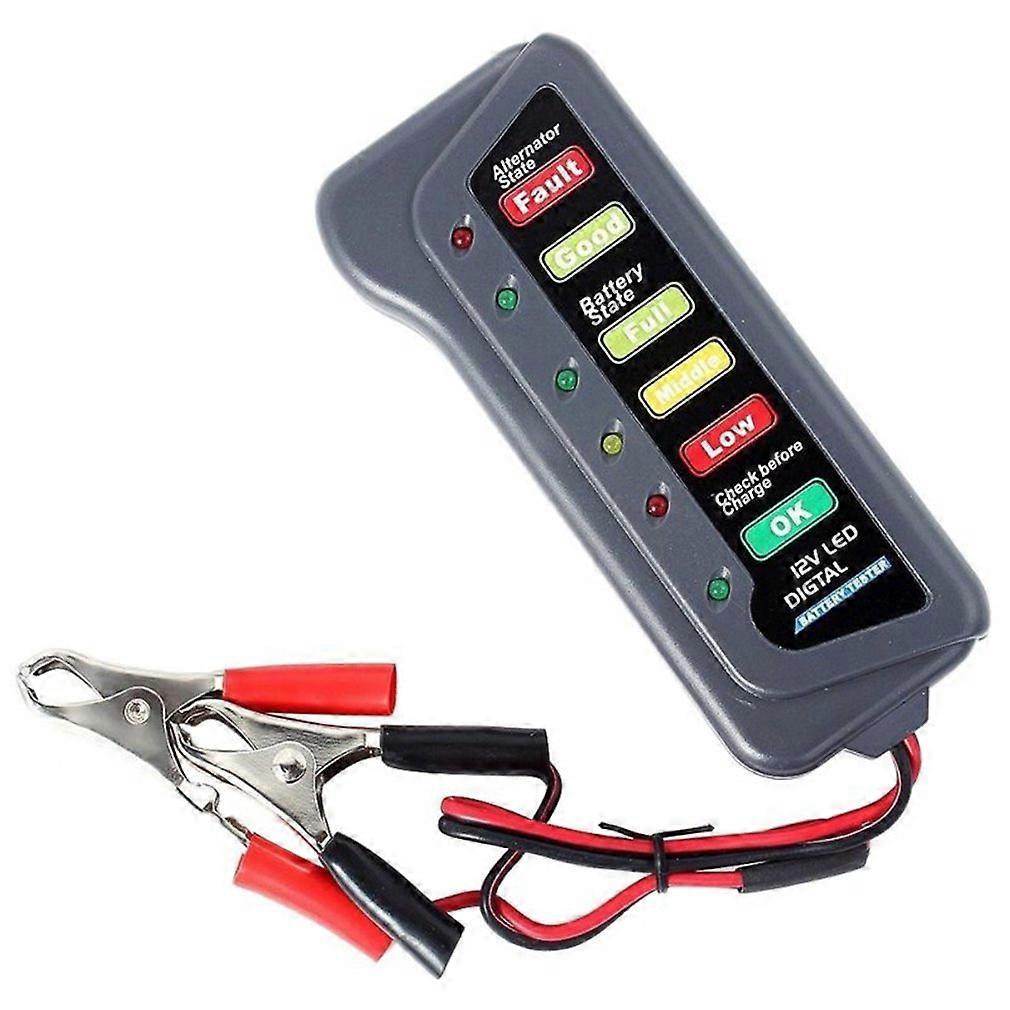 12V Universal Car Motorcycle  Tester Fault Detector Battery Tester Digital Alternator Tester Car Diagnostic Tool Auto Repair