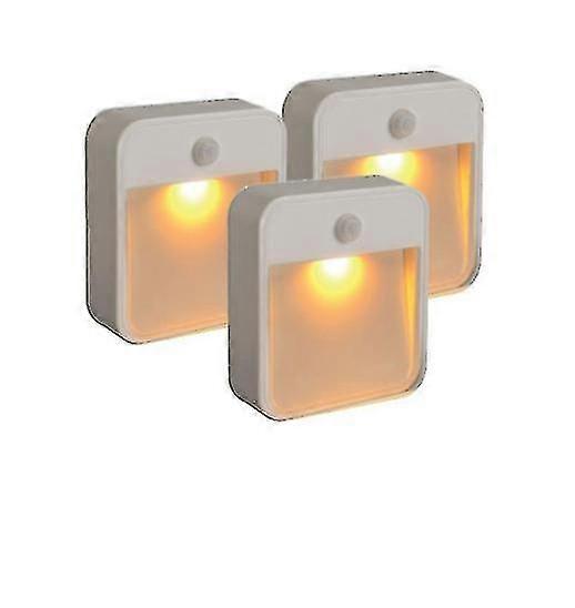 3pcs Human Body Induction Night Light Cabinet Light Creative Bedside Light