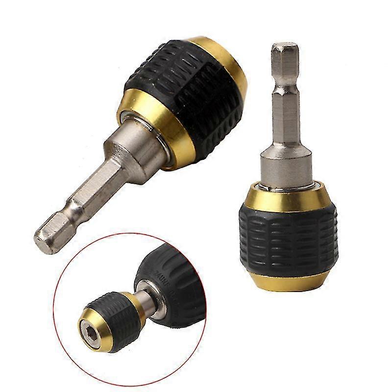 60mm Keyless Drill Chuck Screwdriver Impact Driver Adaptor 1/4 '' Hex Shank Drill Bit Tool Quick Change Convertor Adapter Tools