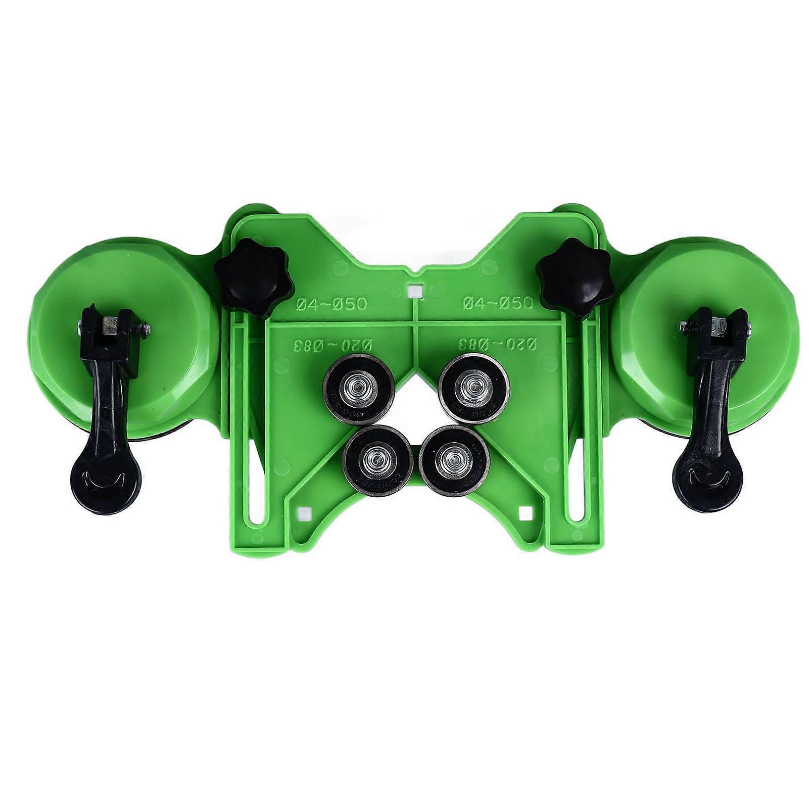 Tile Hole Saw Guide Jig Fixture Adjustable Portable with 2 Suction Cups for Ceramic Glass Porcelain Marble Locator