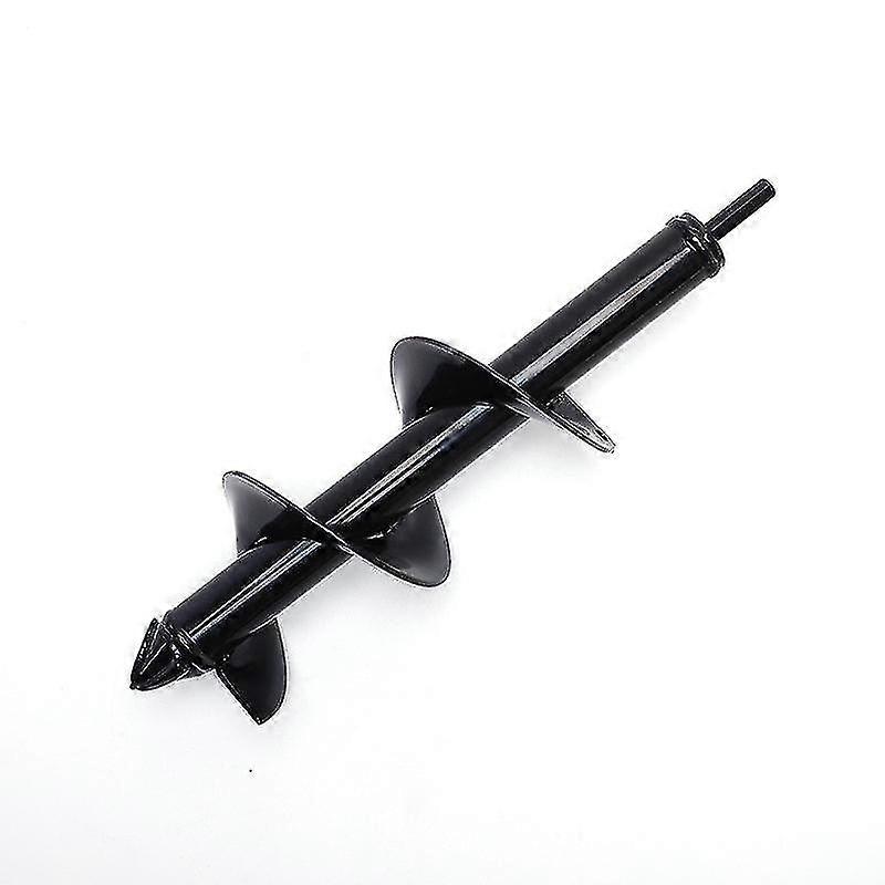 Garden Auger Bit 80mm Spiral Garden Auger Drill Bits, Garden Auger Auger Cordless Drill Bit, Plant Crevice Tool,Black