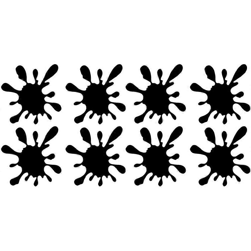 8pcs Car Stickers Water Dropping Pattern Decals Creative Auto Styling Sticker