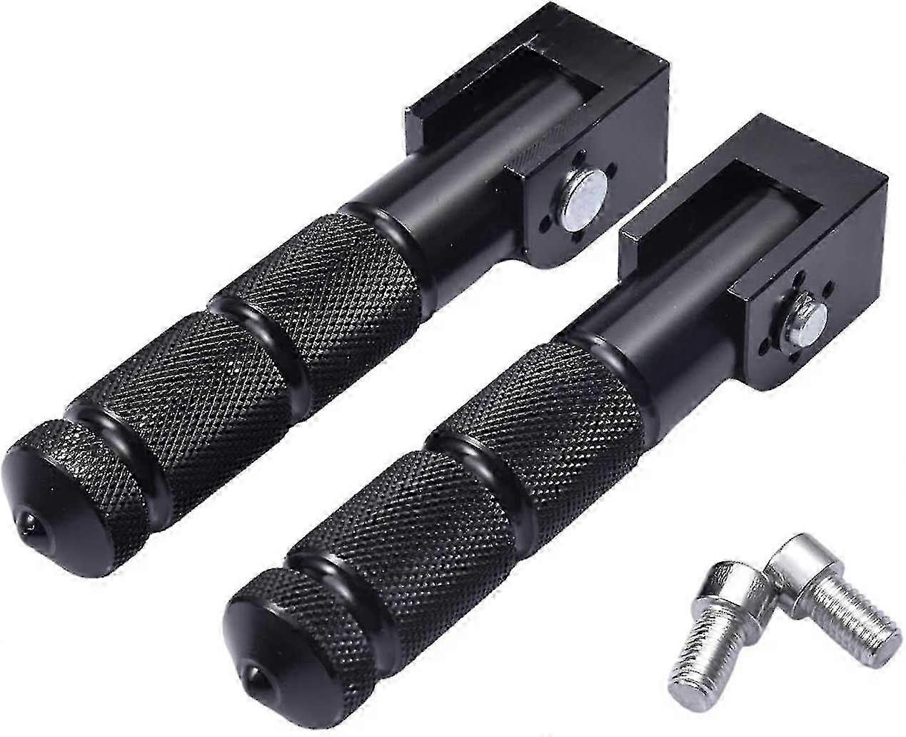 Universal Motorcycle Foot Pegs Black 1 Pair