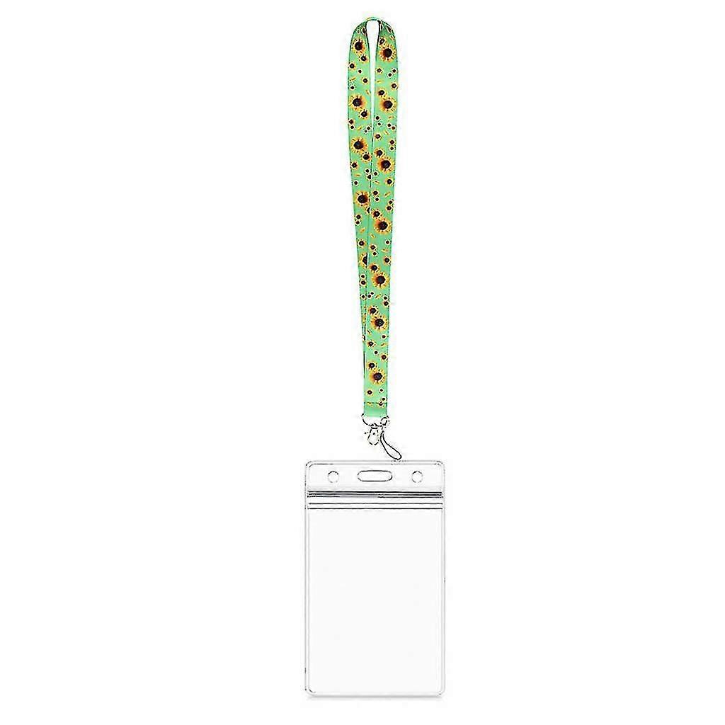 Sunflower Lanyard With Card For Case Neck Strap Keyring For Key Chain Phone Hold