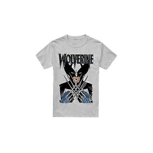 Marvel Mens X-Men Wolverine Action Shot T-Shirt