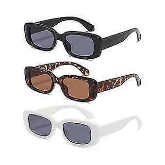 Women's Rectangular Sunglasses Men's Trend, 3pcs