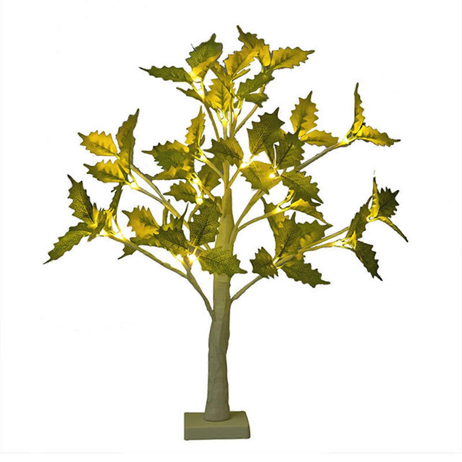 Green Maple Leaf Lantern for Banquet Decoration