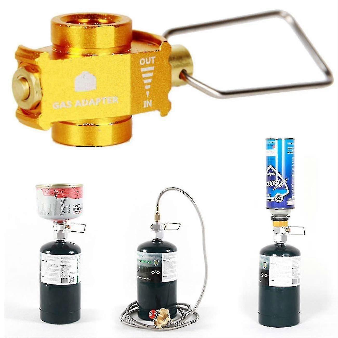 Camping Gas Saver Plus Gas Converter Shifter Refill Flat Tank Conversion Adapter