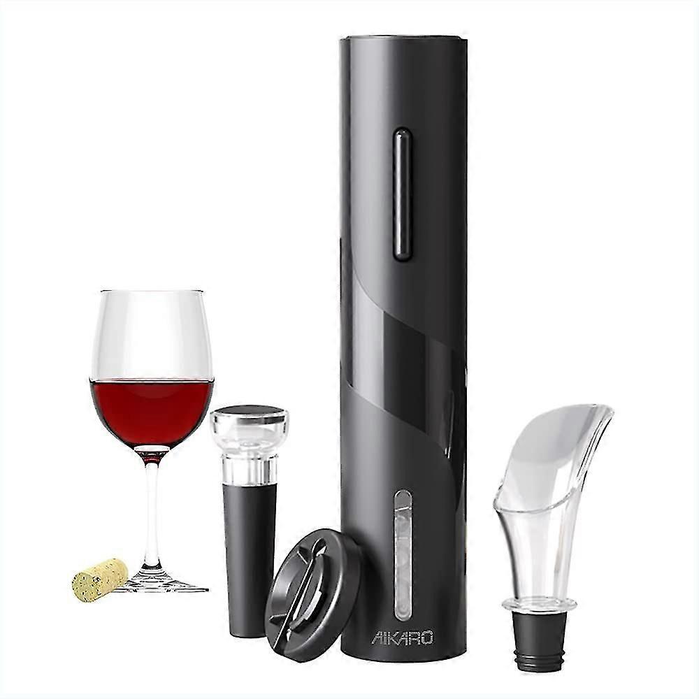 Electric Wine Bottle Opener Automatic Electronic Corkscrew, Battery Operated (Set)