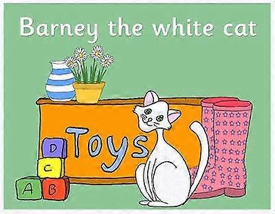 Barney the white cat