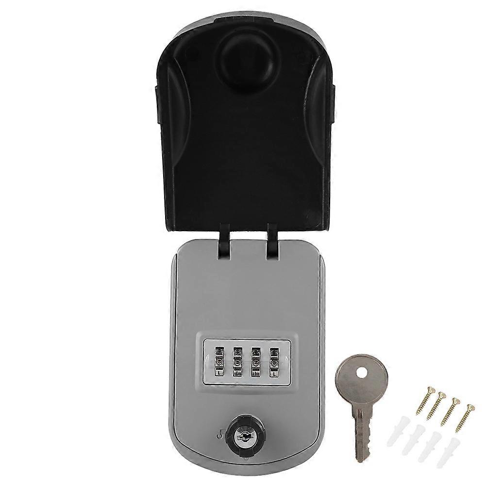 4 Digit Combination Key Lock Box Wall Mount Safe Security Storage Case Organizer