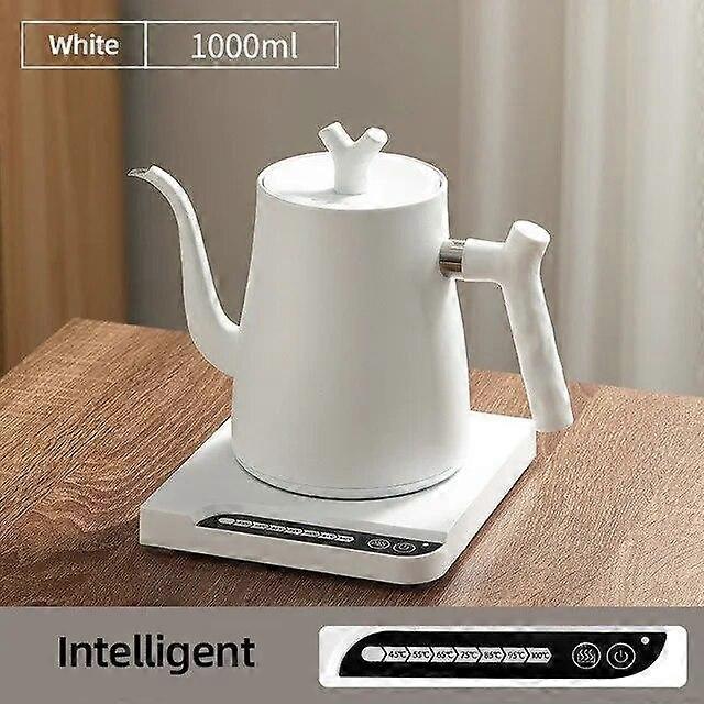 1000W Gooseneck Electric Kettle Hand Brewing Coffee Pot Teapot 1.0L Slender Mouth Pot Kettle Temperature Control Water Jug 220V