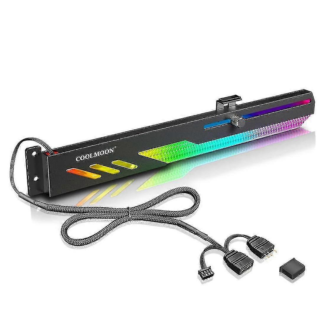 Gt8 Graphics Card Bracket Argb Computer Shenguang Synchronous Horizontal Chassis Decoration Fixed