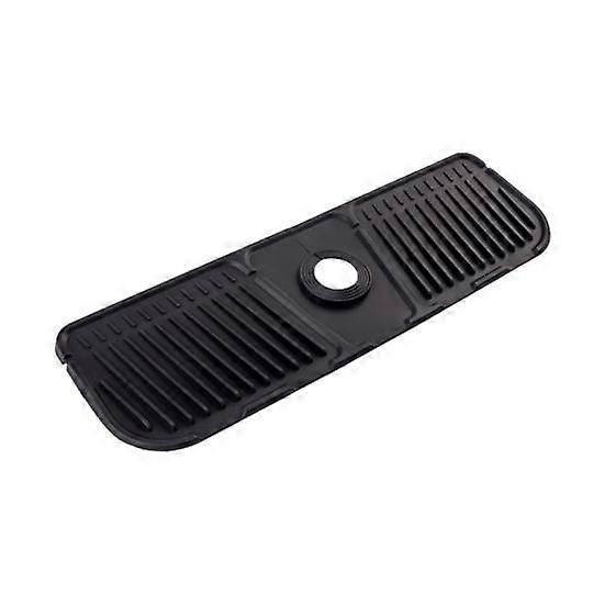 Silicone Faucet Mat Wrap Around Design Faucet Sink Splash Guard Dry Drying Pad for Kitchen Bathroom Counter Foldable Draining Tray Multipurpose