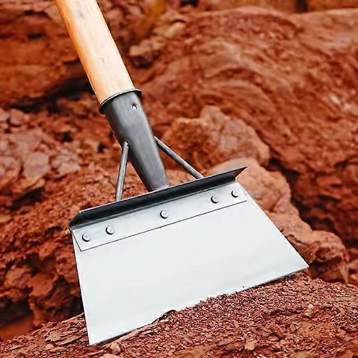 9.8” Manganese Steel Garden Shovel - Square Spade for Digging & Edging